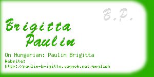 brigitta paulin business card